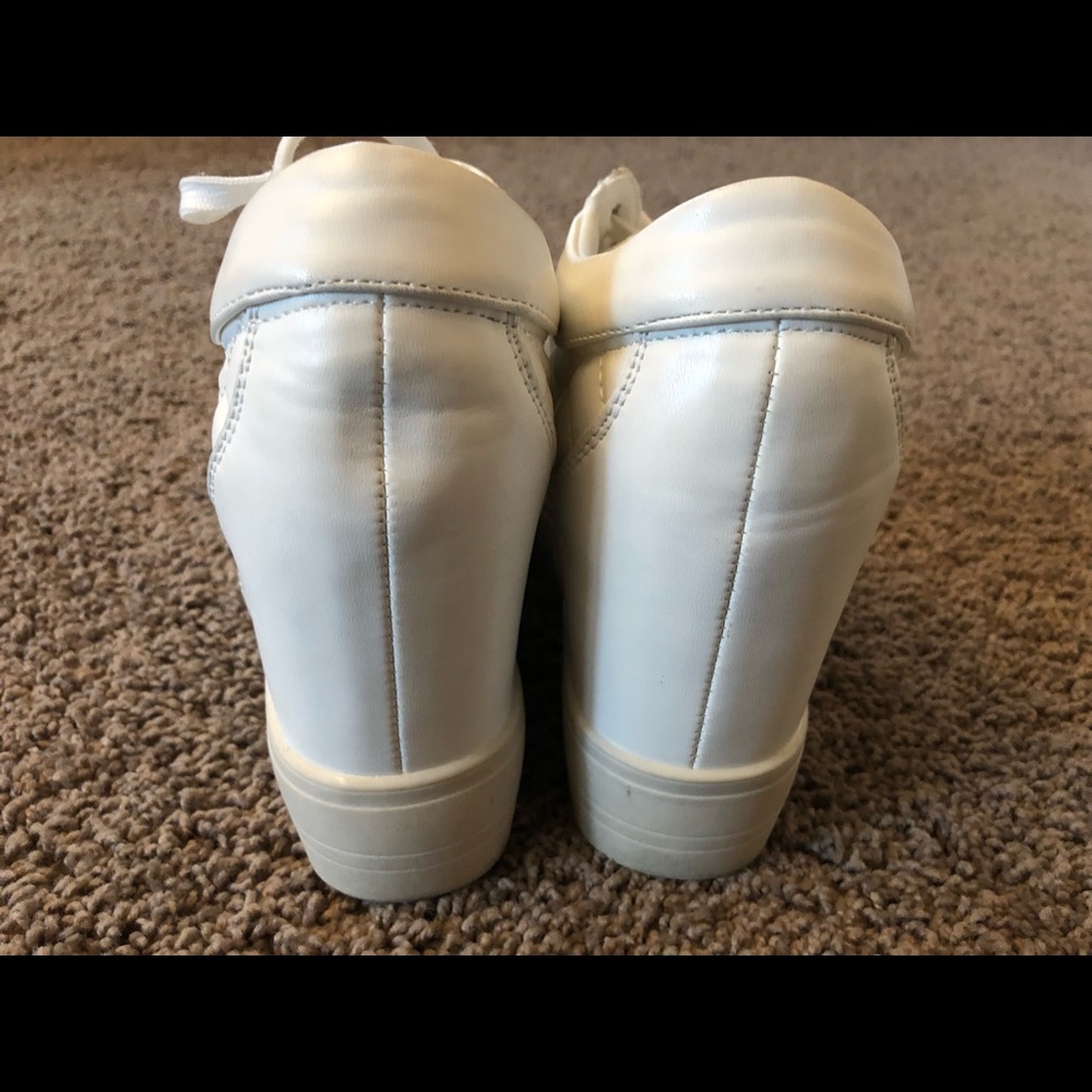 💎 Blinged Out Bridal Glitzy Sneaker with 4 Inch Wedge - Worn Once ! 💎 - Picture 7 of 10
